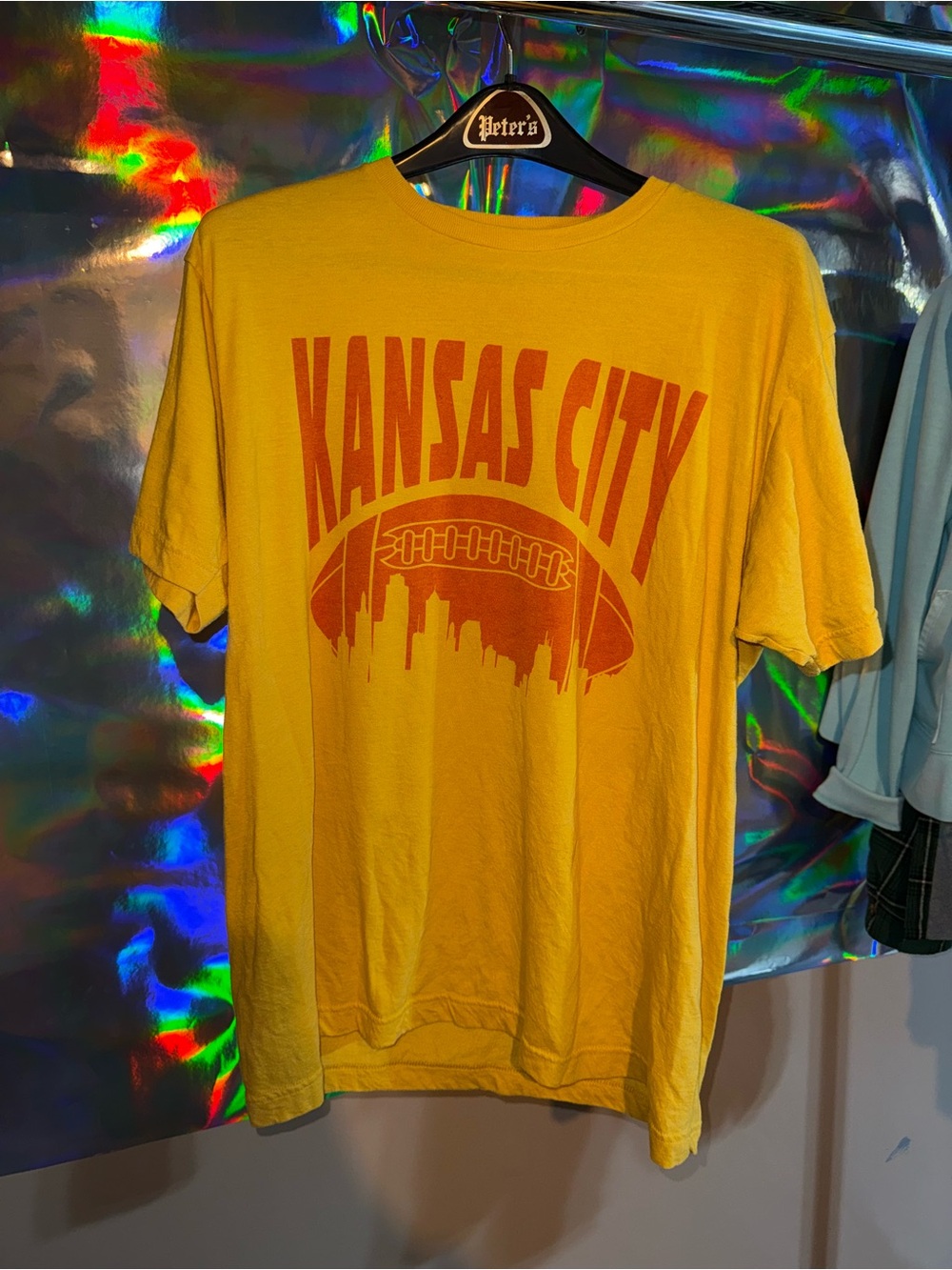 Tultex Kansas City Tee - Yellow with Red Print